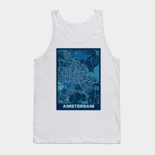 Amsterdam - Netherlands Peace City Map Tank Top